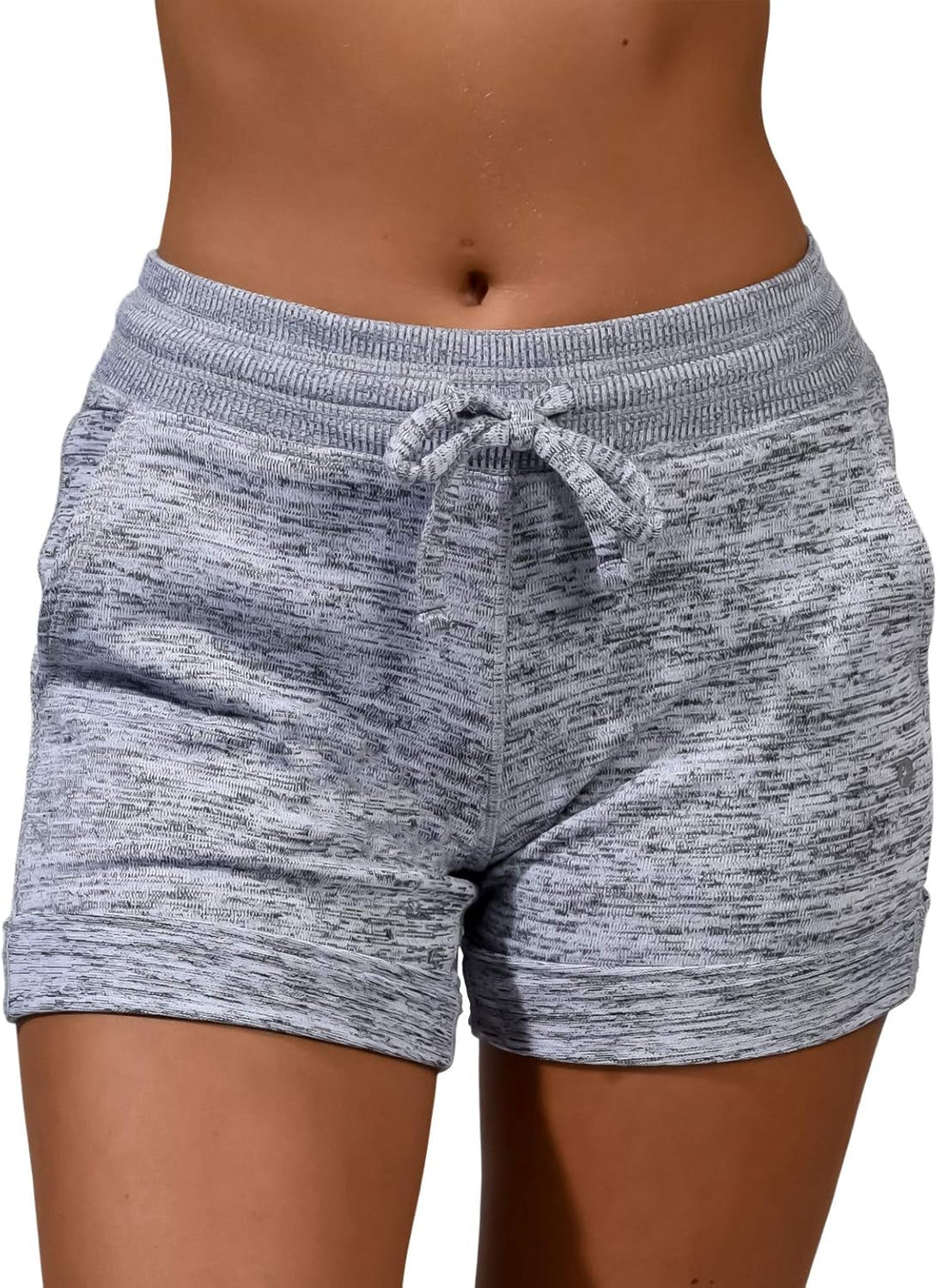 Womens Soft Sweat Shorts High Waisted Drawstring Lounge Shorts with Pockets